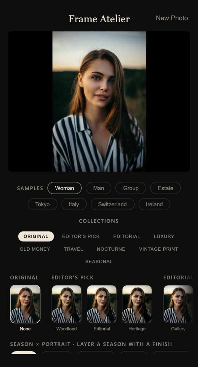 Editor with curated collections